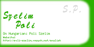 szelim poli business card